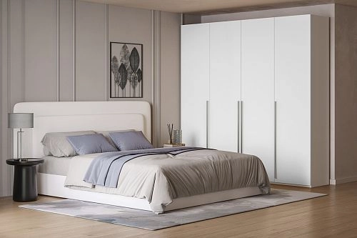 Шкаф распашной Лорена Бест-4 Белый - фото 1