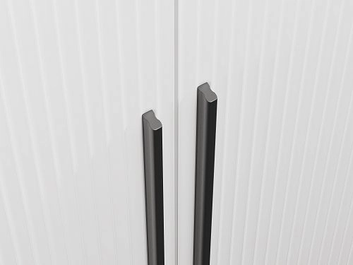 Шкаф распашной Лоренсе-1 с антресолью Белый - фото 2