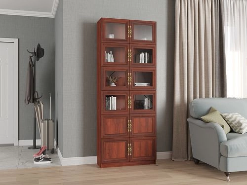 Шкаф книжный Карлос-044 Орех Итальянский - фото 1