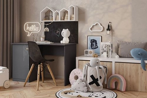 Письменный стол Стрекоза-3 Графит - фото 1