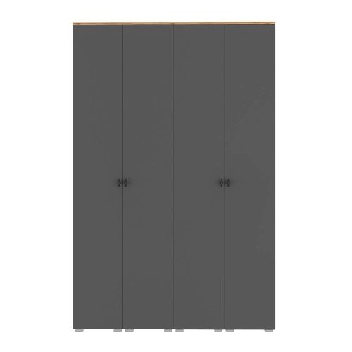 Шкаф распашной Квели 4.1 Графит - фото 4