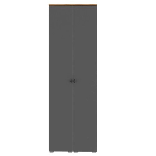 Шкаф распашной Квели 2 Графит - фото 4