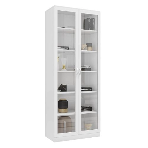 Книжный шкаф Библиограф 2.1 Квадро Белый - фото 3