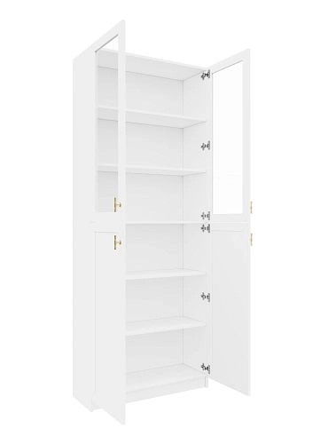 Стеллаж Билли Хелена-21 Белый/Золото - фото 5