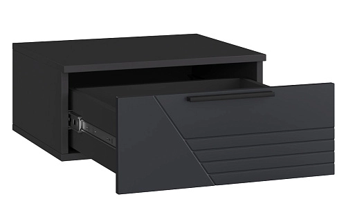 Тумба прикроватная подвесная Синтра 1 Черный - фото 4