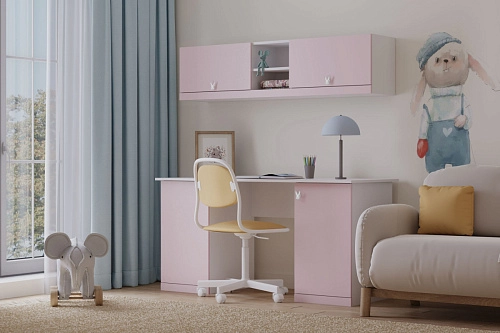 Стенка детская Банни-11 Розовый Лайт - фото 1