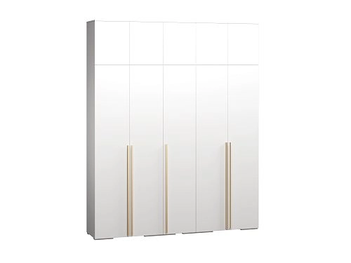 Шкаф распашной Эдинбург-5 с антресолью Белый - фото 2