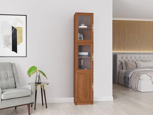 Шкаф книжный Карлос-019 Орех Экко - фото 1