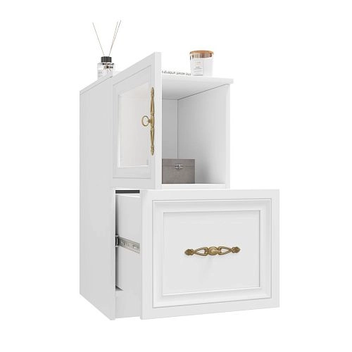 Тумба прикроватная  Карлос-011 Белый - фото 4