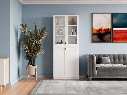 Стеллаж Билли Хелена-21 Белый/Черный - фото 1