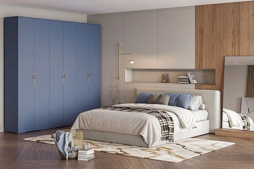 Шкаф распашной Белиз-6 Альби Полуночно-синий - фото 1