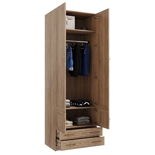 Шкаф распашной Карлос-041 Дуб Сонома - фото 4