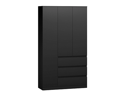 Шкаф распашной Стефани Мальм-3 Черный - фото 2