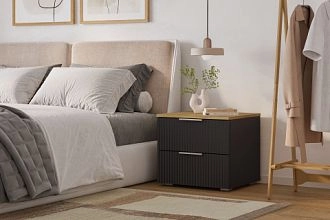 прикроватная Салерно 2 Черный