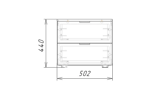 Тумба прикроватная Салерно 2 Аквамарин - фото 4