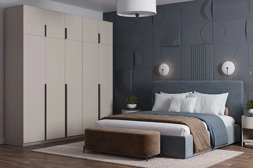 Шкаф распашной Марсель-5 с антресолью Кашемир - фото 1