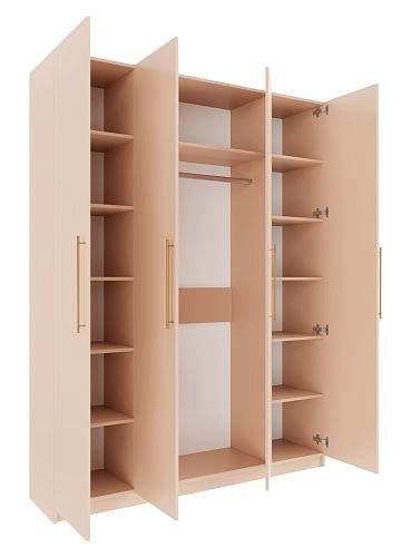 Шкаф распашной Калифорния-4 Сатин - фото 3