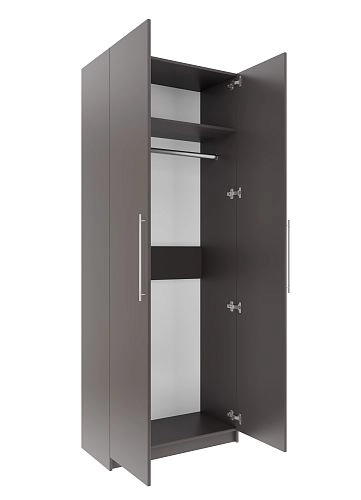 Шкаф распашной Калифорния-2 Графит - фото 3