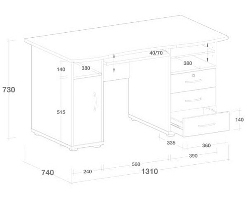 Компьютерный стол СК-29 - фото 2