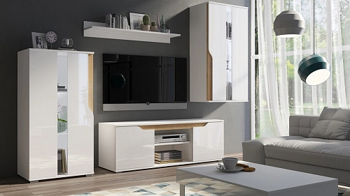 Стенка Даллас 3 Белый - фото 1