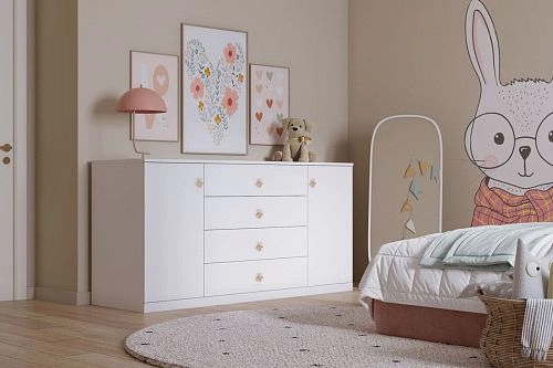 Комод Скарабей-3 Белый - фото 6