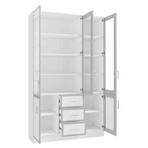 Книжный шкаф Альма-17 Белый - фото 2