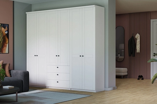 Шкаф распашной София РАХ-12 МДФ Белый - фото 1