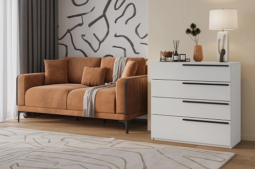 Комод Лорена Пакс-4 Белый - фото 1