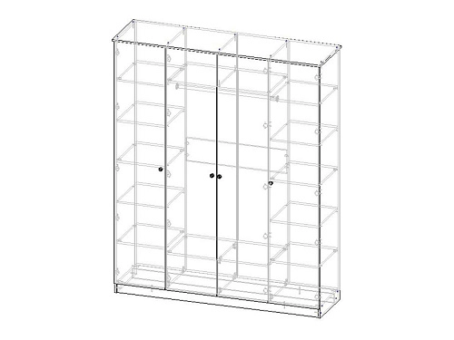 Шкаф распашной Монреаль-4 - фото 3