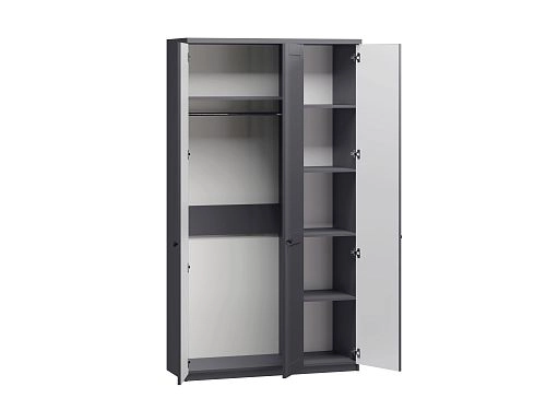 Шкаф распашной София РАХ-1 МДФ Графит - фото 4