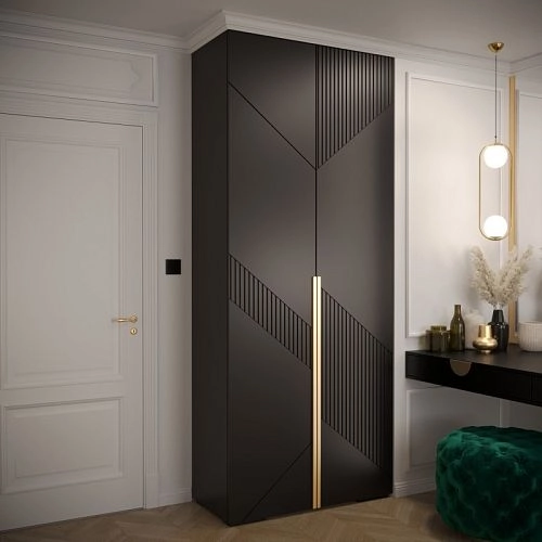 Шкаф распашной Нейс-1 Чёрный - фото 1