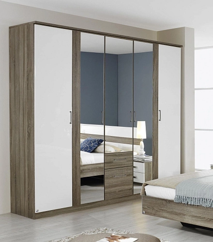 Шкаф распашной Престиж 5.2 с зеркалами - фото 1