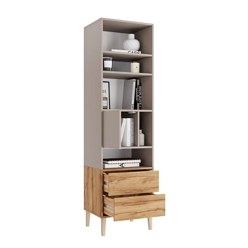 Стеллаж Скарлет-2 Дуб Золотистый - фото 4