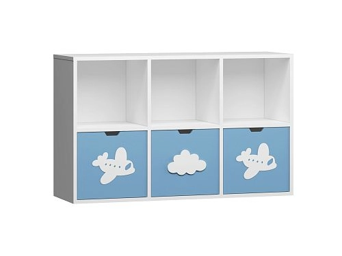 Стеллаж KIDS 12 Пастельно-Синий - фото 2