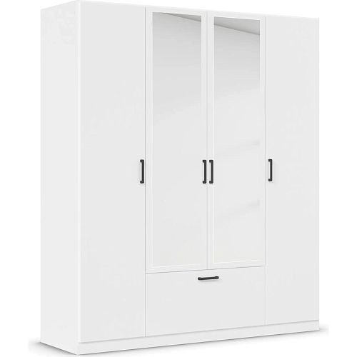 Шкаф распашной Бари-2 Белый - фото 2