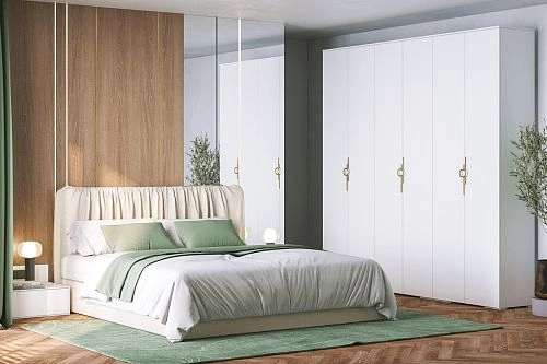 Шкаф распашной Белиз-6 Белый - фото 1