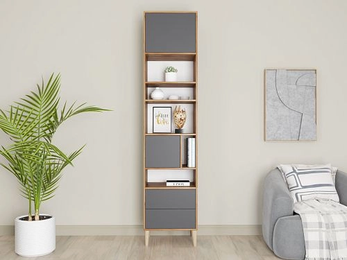 Стеллаж Скарлет-6 Графит - фото 1