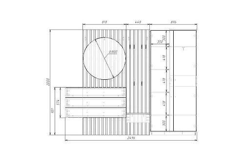 Прихожая Неаполь-5 - фото 4