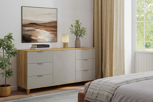 Комод Марвин 33 фрезеровка 8+11 Сантьяго - фото 1