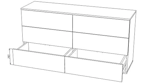 Комод Марвин Йорк 7 фрезеровка 4 Роза - фото 3