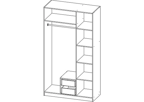 Шкаф распашной Эконом-3 - фото 2