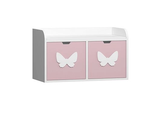 Стеллаж KIDS 9 Розовый Лайт - фото 2