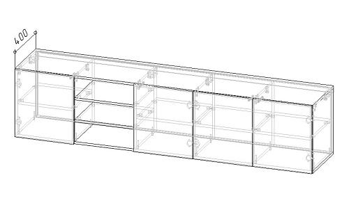 ТВ тумба Алиса 5 Черный - фото 4