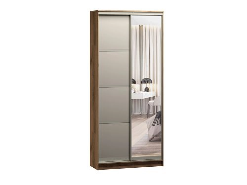 Шкаф-купе Борнео-2.4 Дуб Делано/Слоновая Кость - фото 2