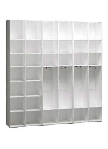 Шкаф распашной Брей-3.1 с антресолью Белый - фото 4