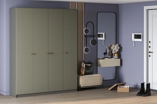 Шкаф распашной Вермонт МДФ-4 Дубхе - фото 1