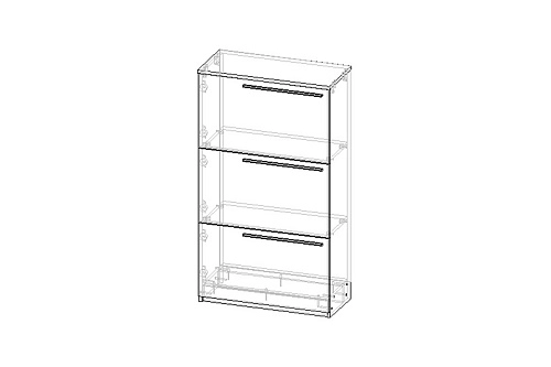 Обувница Лорена Пакс-3 Белый - фото 4