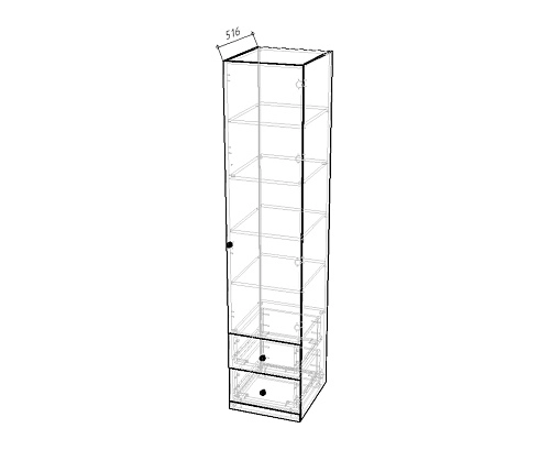 Пенал Стрекоза-1.2 Белый - фото 2