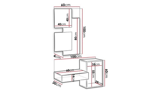 Прихожая Астория-1 Черный - фото 2