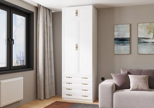 Шкаф распашной Карлос-030 Белый - фото 1